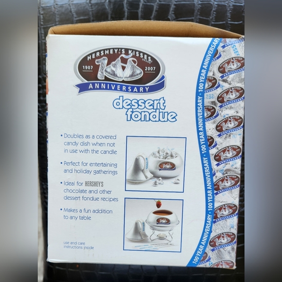 Hershey's Kisses 100th Anniversary Dessert Fondue Ceramic Set Limited Edition - Picture 10 of 11